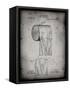 PP53-Faded Grey Toilet Paper Patent-Cole Borders-Framed Stretched Canvas