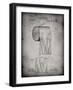 PP53-Faded Grey Toilet Paper Patent-Cole Borders-Framed Giclee Print