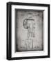 PP53-Faded Grey Toilet Paper Patent-Cole Borders-Framed Giclee Print