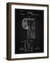 PP53-Vintage Black Toilet Paper Patent-Cole Borders-Framed Giclee Print