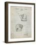 PP538-Antique Grid Parchment A.J. Turner Baseball Mitt Patent Poster-Cole Borders-Framed Giclee Print