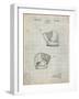 PP538-Antique Grid Parchment A.J. Turner Baseball Mitt Patent Poster-Cole Borders-Framed Giclee Print