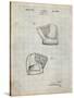 PP538-Antique Grid Parchment A.J. Turner Baseball Mitt Patent Poster-Cole Borders-Stretched Canvas