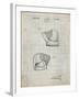 PP538-Antique Grid Parchment A.J. Turner Baseball Mitt Patent Poster-Cole Borders-Framed Giclee Print