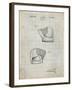 PP538-Antique Grid Parchment A.J. Turner Baseball Mitt Patent Poster-Cole Borders-Framed Giclee Print