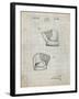 PP538-Antique Grid Parchment A.J. Turner Baseball Mitt Patent Poster-Cole Borders-Framed Giclee Print