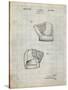 PP538-Antique Grid Parchment A.J. Turner Baseball Mitt Patent Poster-Cole Borders-Stretched Canvas