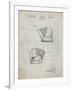 PP538-Antique Grid Parchment A.J. Turner Baseball Mitt Patent Poster-Cole Borders-Framed Giclee Print