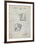 PP538-Antique Grid Parchment A.J. Turner Baseball Mitt Patent Poster-Cole Borders-Framed Giclee Print