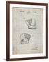 PP538-Antique Grid Parchment A.J. Turner Baseball Mitt Patent Poster-Cole Borders-Framed Giclee Print