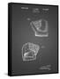 PP538-Black Grid A.J. Turner Baseball Mitt Patent Poster-Cole Borders-Framed Stretched Canvas