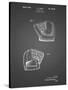 PP538-Black Grid A.J. Turner Baseball Mitt Patent Poster-Cole Borders-Stretched Canvas