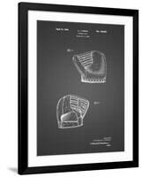 PP538-Black Grid A.J. Turner Baseball Mitt Patent Poster-Cole Borders-Framed Giclee Print