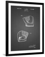 PP538-Black Grid A.J. Turner Baseball Mitt Patent Poster-Cole Borders-Framed Giclee Print