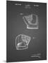 PP538-Black Grid A.J. Turner Baseball Mitt Patent Poster-Cole Borders-Mounted Giclee Print