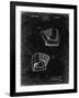 PP538-Black Grunge A.J. Turner Baseball Mitt Patent Poster-Cole Borders-Framed Giclee Print