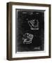 PP538-Black Grunge A.J. Turner Baseball Mitt Patent Poster-Cole Borders-Framed Giclee Print