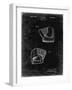 PP538-Black Grunge A.J. Turner Baseball Mitt Patent Poster-Cole Borders-Framed Giclee Print