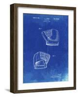 PP538-Faded Blueprint A.J. Turner Baseball Mitt Patent Poster-Cole Borders-Framed Giclee Print