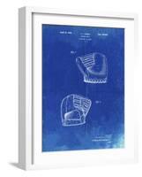 PP538-Faded Blueprint A.J. Turner Baseball Mitt Patent Poster-Cole Borders-Framed Giclee Print