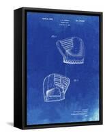 PP538-Faded Blueprint A.J. Turner Baseball Mitt Patent Poster-Cole Borders-Framed Stretched Canvas