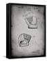 PP538-Faded Grey A.J. Turner Baseball Mitt Patent Poster-Cole Borders-Framed Stretched Canvas
