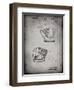 PP538-Faded Grey A.J. Turner Baseball Mitt Patent Poster-Cole Borders-Framed Giclee Print