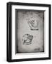 PP538-Faded Grey A.J. Turner Baseball Mitt Patent Poster-Cole Borders-Framed Giclee Print