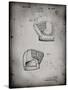 PP538-Faded Grey A.J. Turner Baseball Mitt Patent Poster-Cole Borders-Stretched Canvas