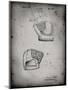 PP538-Faded Grey A.J. Turner Baseball Mitt Patent Poster-Cole Borders-Mounted Premium Giclee Print