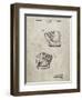 PP538-Sandstone A.J. Turner Baseball Mitt Patent Poster-Cole Borders-Framed Giclee Print