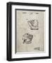 PP538-Sandstone A.J. Turner Baseball Mitt Patent Poster-Cole Borders-Framed Giclee Print