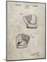PP538-Sandstone A.J. Turner Baseball Mitt Patent Poster-Cole Borders-Mounted Giclee Print