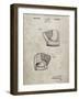 PP538-Sandstone A.J. Turner Baseball Mitt Patent Poster-Cole Borders-Framed Giclee Print