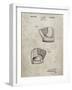 PP538-Sandstone A.J. Turner Baseball Mitt Patent Poster-Cole Borders-Framed Giclee Print