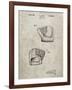 PP538-Sandstone A.J. Turner Baseball Mitt Patent Poster-Cole Borders-Framed Giclee Print