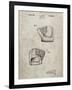 PP538-Sandstone A.J. Turner Baseball Mitt Patent Poster-Cole Borders-Framed Giclee Print