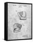 PP538-Slate A.J. Turner Baseball Mitt Patent Poster-Cole Borders-Framed Stretched Canvas