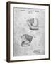 PP538-Slate A.J. Turner Baseball Mitt Patent Poster-Cole Borders-Framed Giclee Print