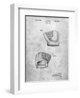 PP538-Slate A.J. Turner Baseball Mitt Patent Poster-Cole Borders-Framed Giclee Print