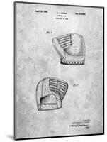 PP538-Slate A.J. Turner Baseball Mitt Patent Poster-Cole Borders-Mounted Giclee Print