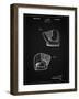 PP538-Vintage Black A.J. Turner Baseball Mitt Patent Poster-Cole Borders-Framed Giclee Print