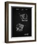 PP538-Vintage Black A.J. Turner Baseball Mitt Patent Poster-Cole Borders-Framed Giclee Print