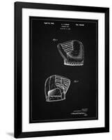 PP538-Vintage Black A.J. Turner Baseball Mitt Patent Poster-Cole Borders-Framed Giclee Print