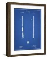 PP539-Blueprint Antique Baseball Bat 1885 Patent Poster-Cole Borders-Framed Giclee Print