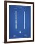 PP539-Blueprint Antique Baseball Bat 1885 Patent Poster-Cole Borders-Framed Giclee Print