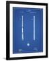 PP539-Blueprint Antique Baseball Bat 1885 Patent Poster-Cole Borders-Framed Giclee Print