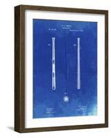 PP539-Faded Blueprint Antique Baseball Bat 1885 Patent Poster-Cole Borders-Framed Giclee Print