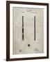 PP539-Sandstone Antique Baseball Bat 1885 Patent Poster-Cole Borders-Framed Giclee Print