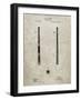 PP539-Sandstone Antique Baseball Bat 1885 Patent Poster-Cole Borders-Framed Giclee Print